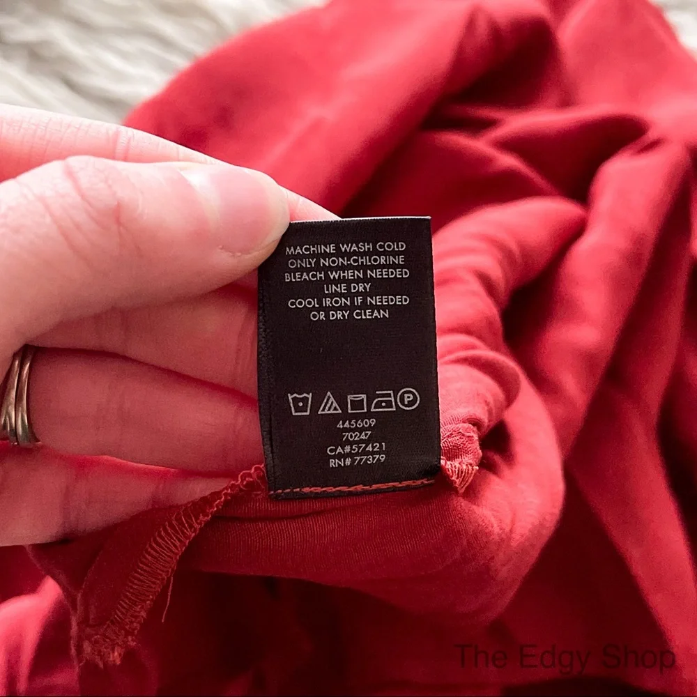 Ann Taylor | Mock Neck Cold Shoulder Top - Picture 6 of 8